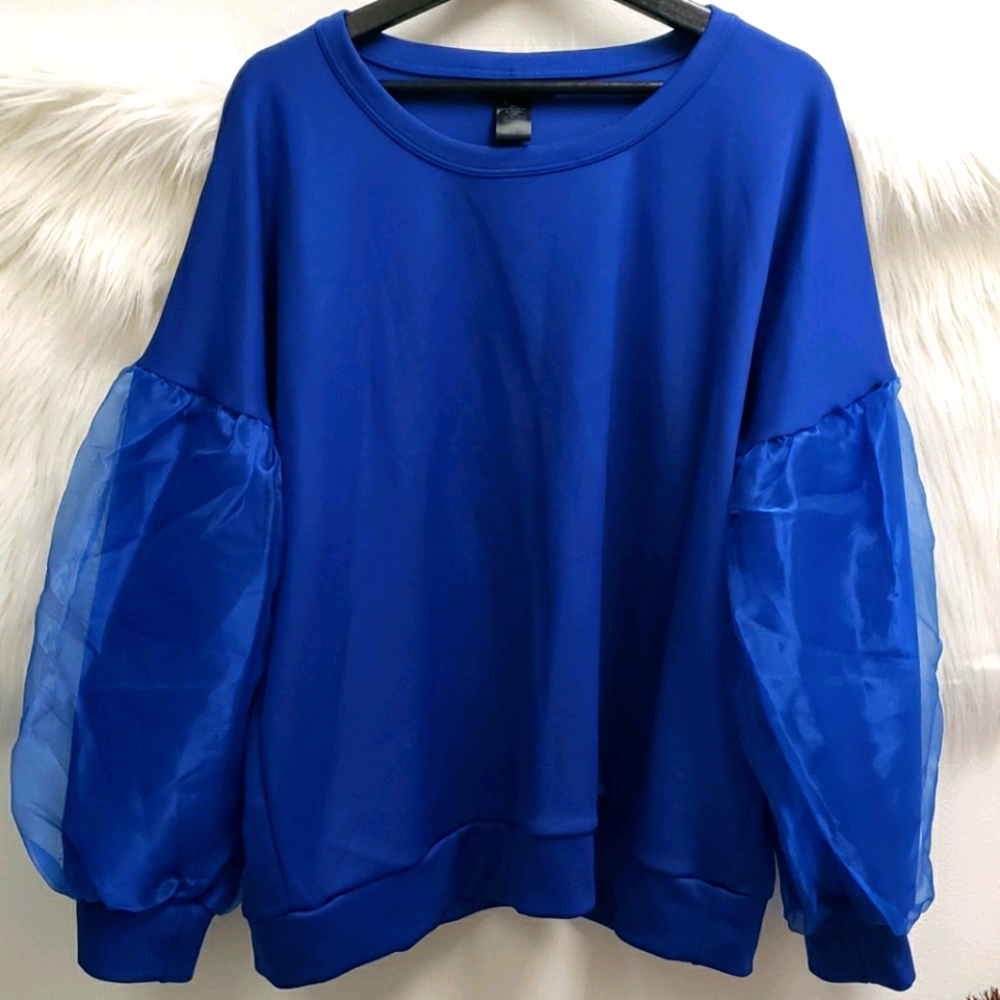 Sweater Royal Blue long sleeve sweatshirt
